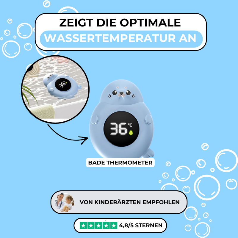 Wolina: Badewasser Thermometer - zeigt die optimale Temperatur an