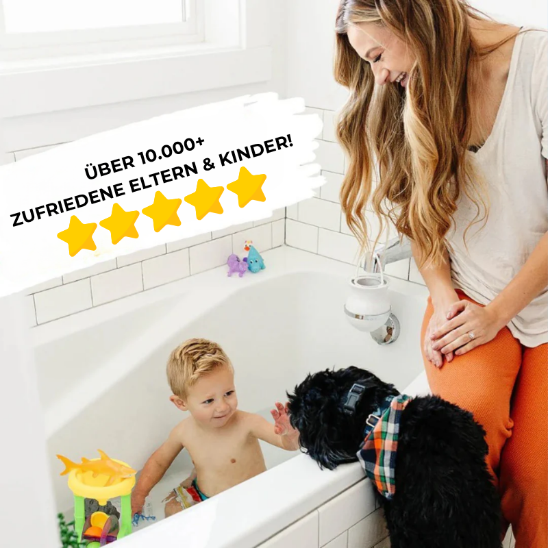 BABU – Baby Badewannen Wasserfilter für gesunde Haut!