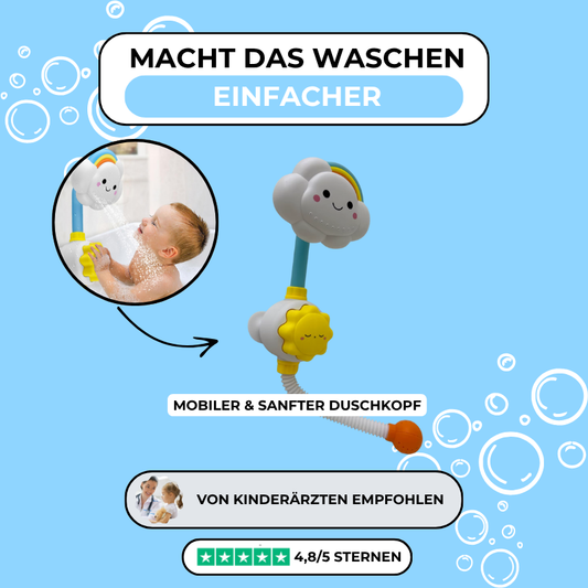 Wolina: Mobiler Duschkopf für sanftes Wasser beim waschen