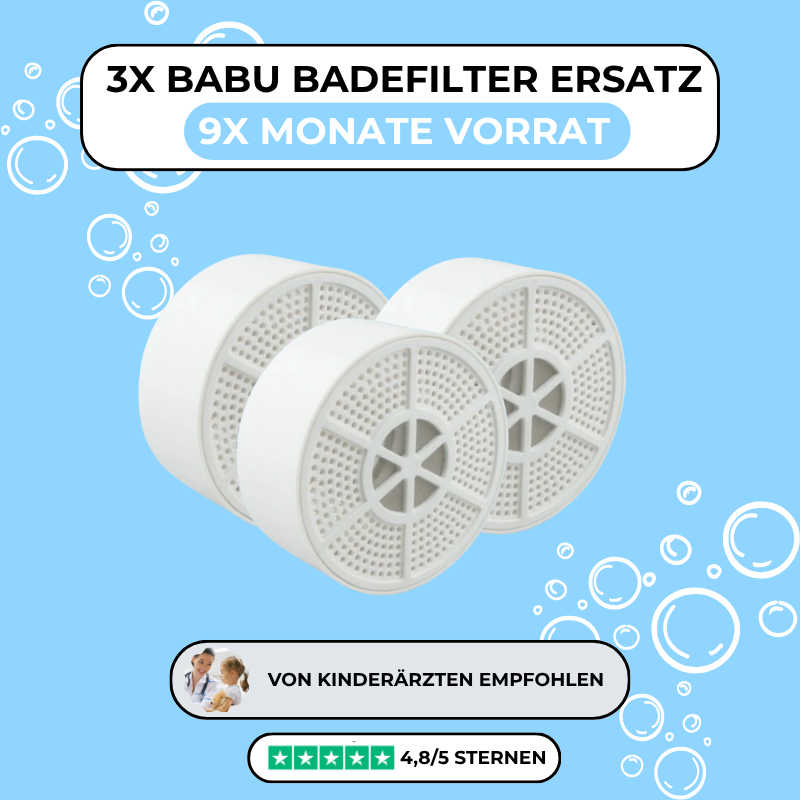 BABU 3x extra Filter zum austauschen für 9x MONATE