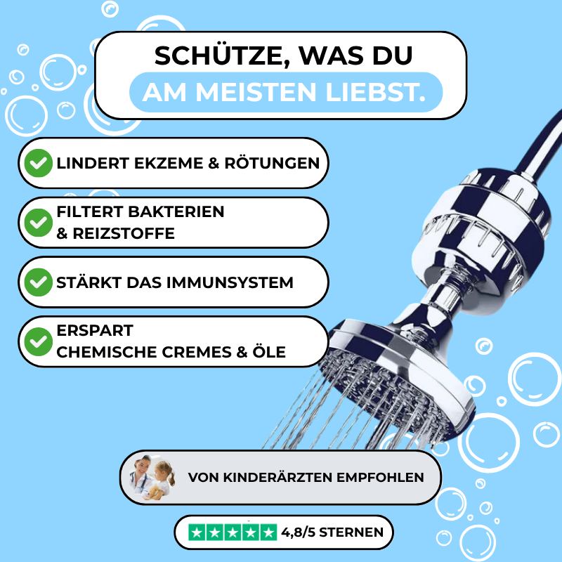 BABU - Duschfilter für gesunde Kinderhaut!